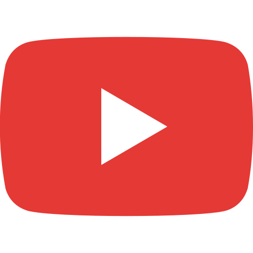 YouTube logo til kanal med fiskevideoer