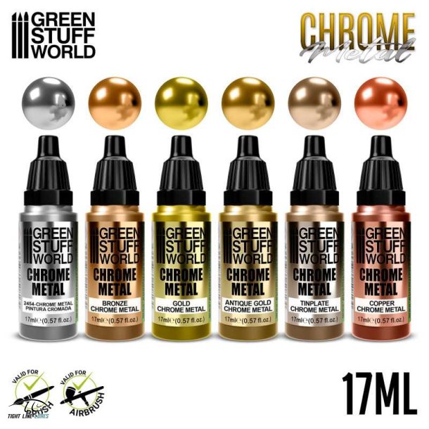 Chrome Pensel og Airbrush Maling St 