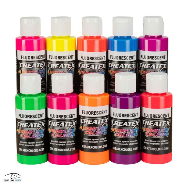 Airbrush St Maling Put And Take Fluorescent 10 x 60 ml 