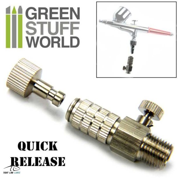 Quick Release Adapter med Luft Flow Kontrol 1/8