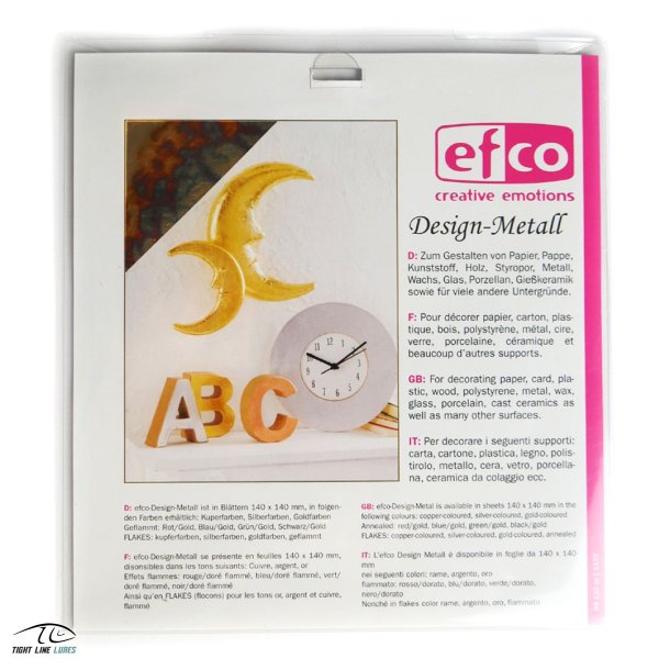 Bladmetal Metalfolie Bl Guld Design Metal