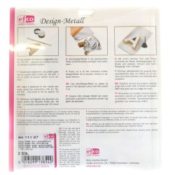 Bladmetal Metalfolie Grn Guld Design Metal