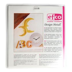 Bladmetal Metalfolie Rd Guld Design Metal