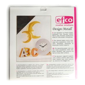 Bladmetal Sort Guld Design Metal