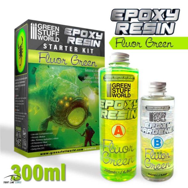 Epoxy ResinFluor Green Clear 300 ml