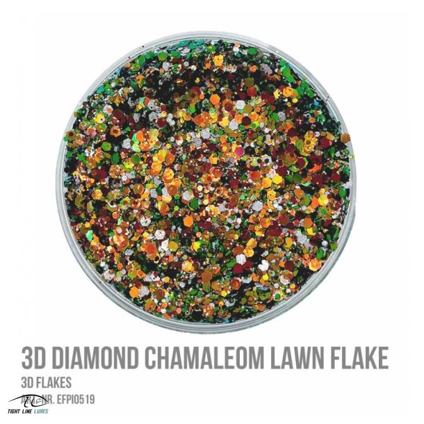 Glimmer 3D Diamond Chameleon Lawn Flake 25 Gram