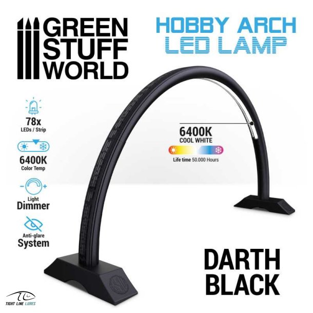 Hobby Lampe LED Belysning Arch Darth Sort