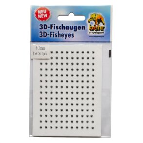 Fiske jne 3 mm 3D Slv 154 stk.