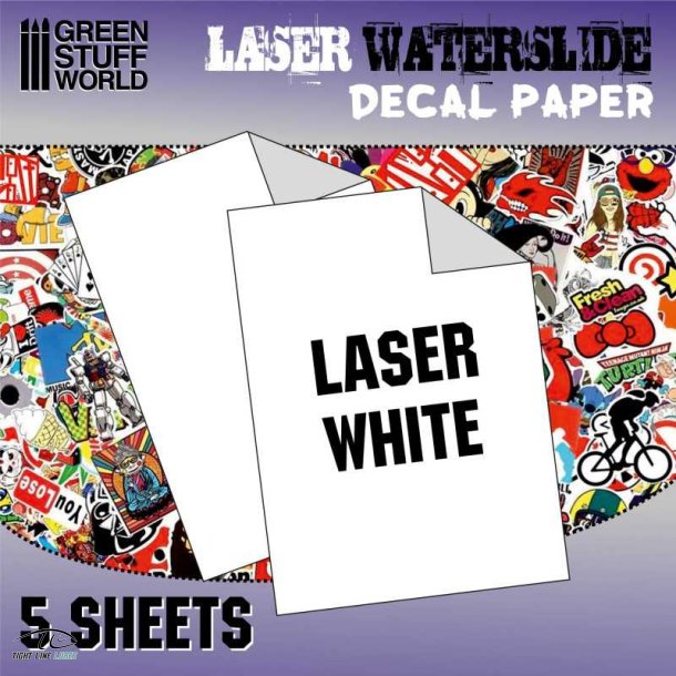 Decal Papir Til Laser Printer Hvid
